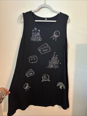 Black Sleeveless Magic Rhinestone Dress